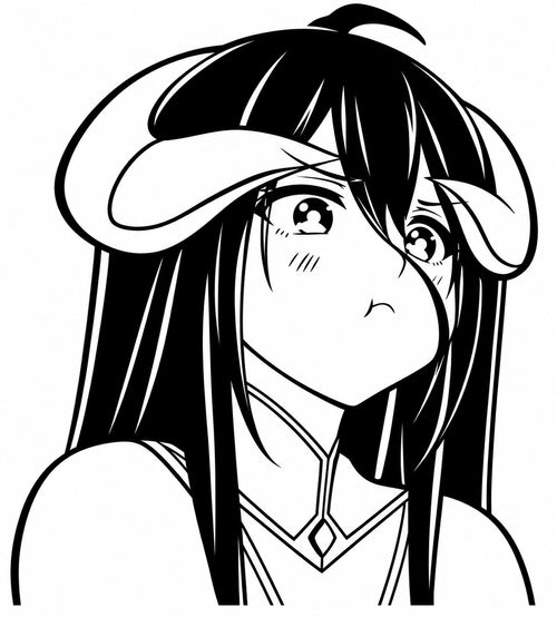 Albedo Pouting Portrait Decal