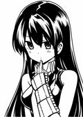 Anime Girl Shushing Decal