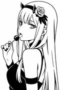 Zero Two Lollipop Decal